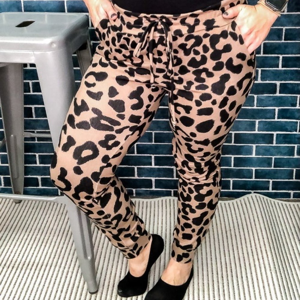 Super Soft Leopard Jogger Pants